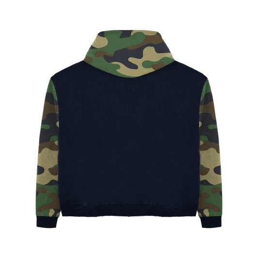 CAMO VERSE NAVY HOODIE