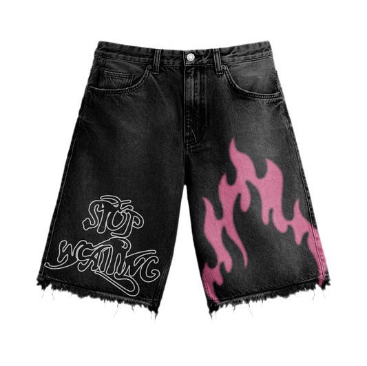 TIME UP FLAME JORTS