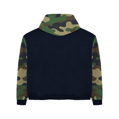 CAMO VERSE NAVY HOODIE