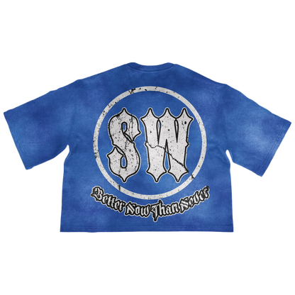 BLUE WASH SW TEE