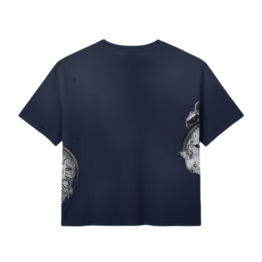 VINTAGE CLOCK TEE (NAVY)