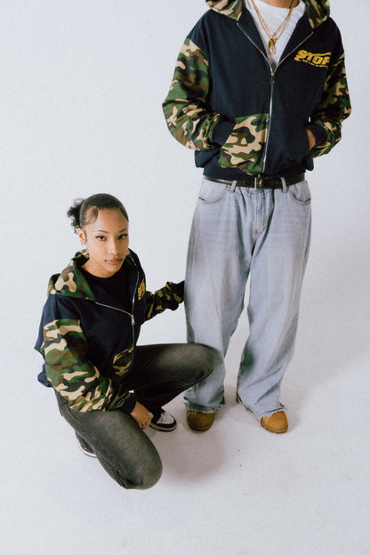 CAMO VERSE NAVY HOODIE