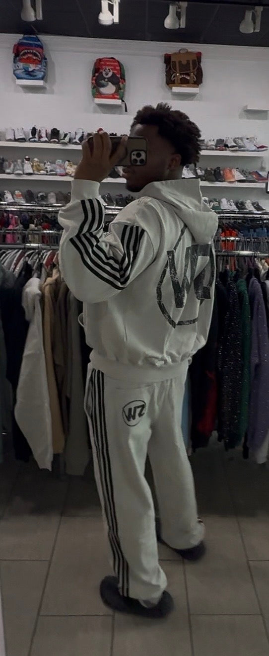 STOP WAITING GREY TRACK HOODIE