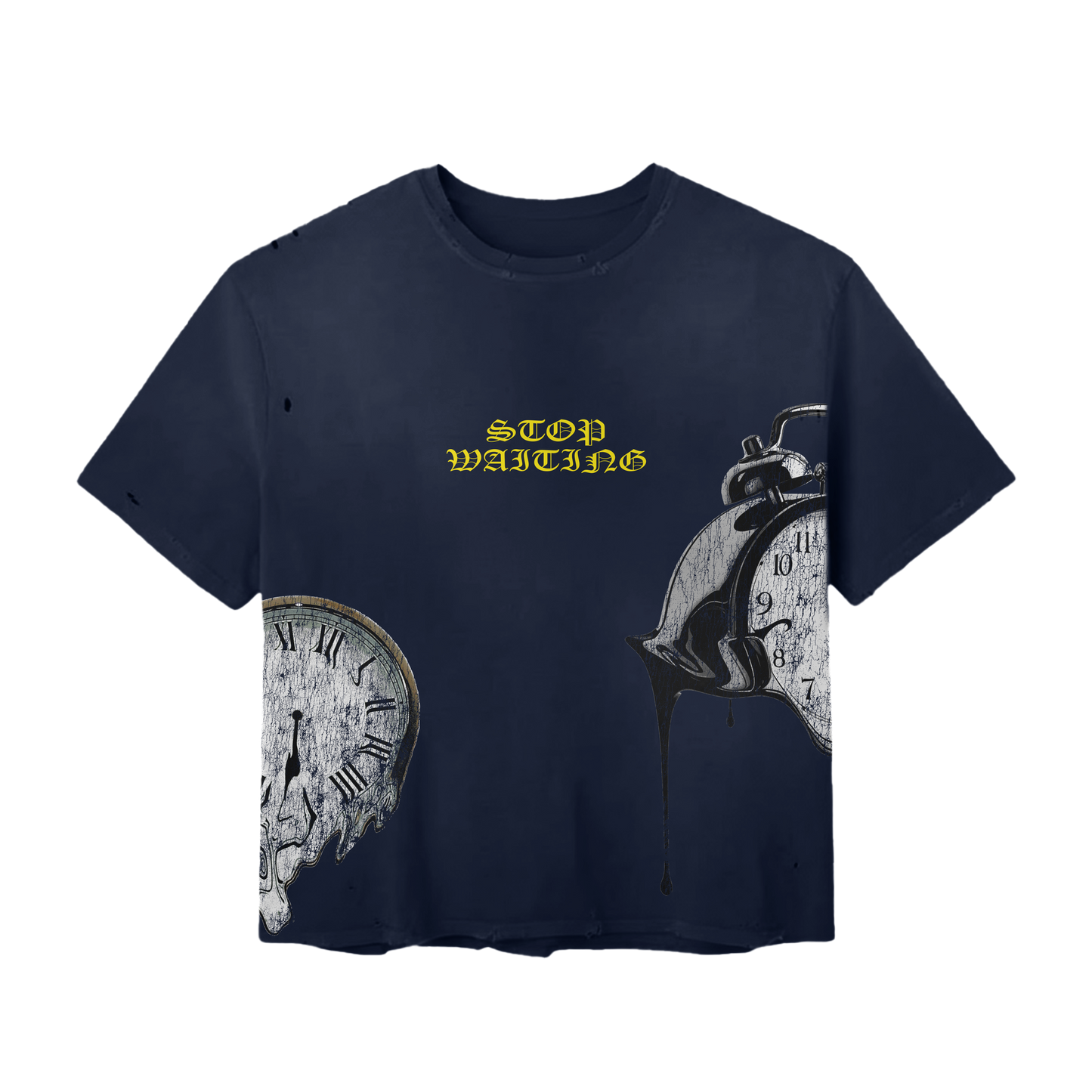 VINTAGE CLOCK TEE (NAVY)