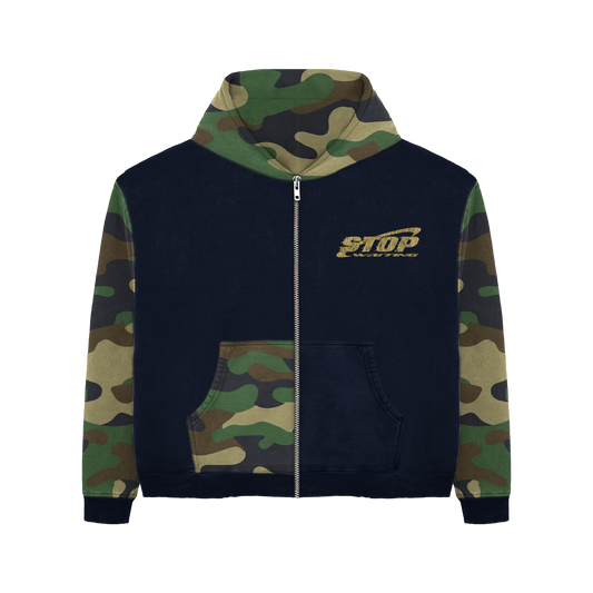 CAMO VERSE NAVY HOODIE