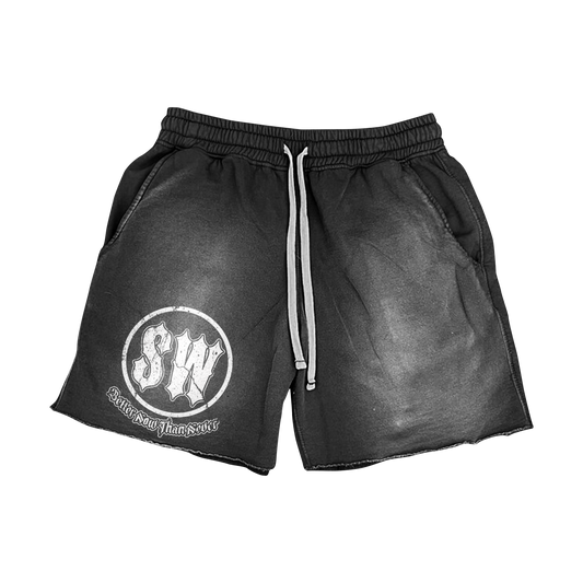 BLACK WASH SW SHORTS