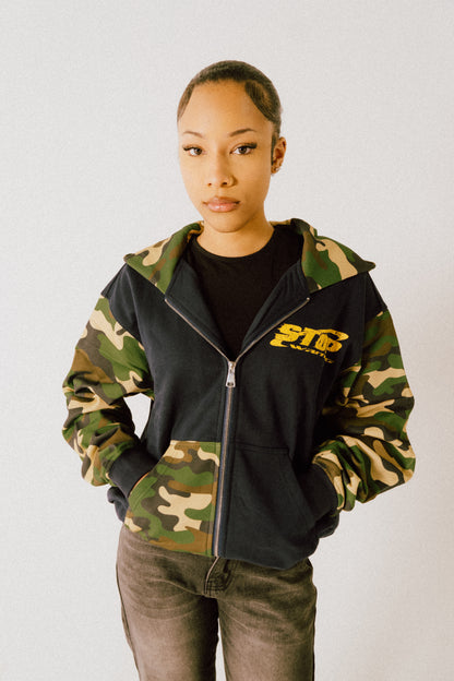 CAMO VERSE NAVY HOODIE