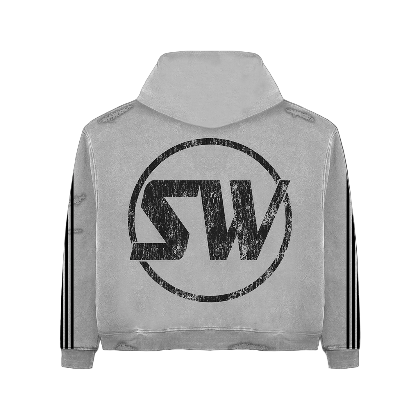 STOP WAITING GREY TRACK HOODIE