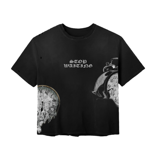 VINTAGE CLOCK TEE (BLACK)
