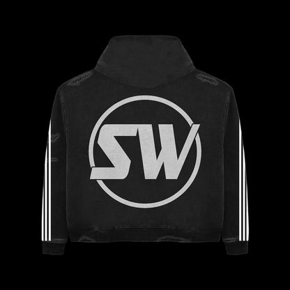 STOP WAITING BLACK TRACK HOODIE