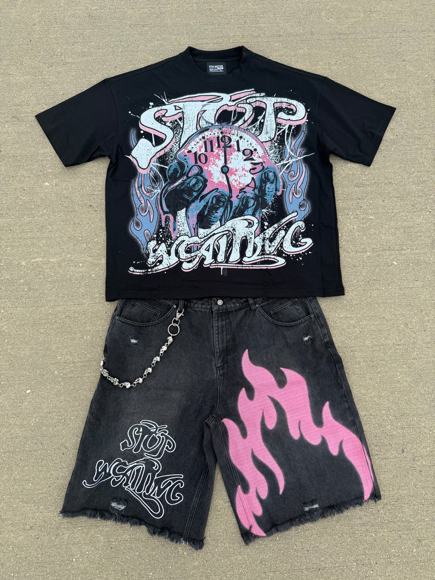 TIME UP FLAME JORTS