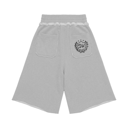 VARSITY GREY SWEATSHORT