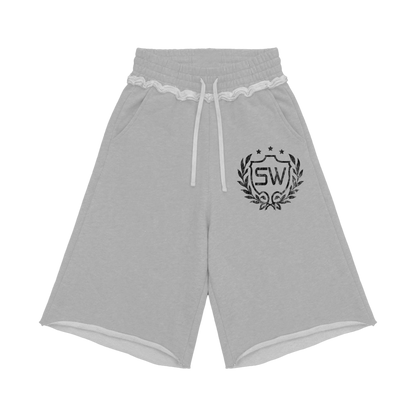 VARSITY GREY SWEATSHORT