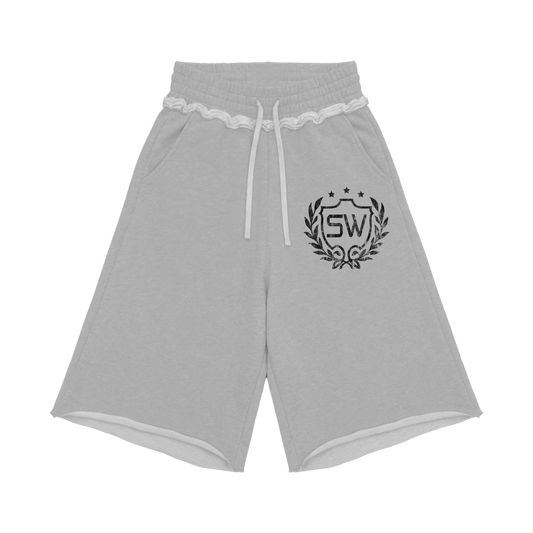 VARSITY GREY SWEATSHORT