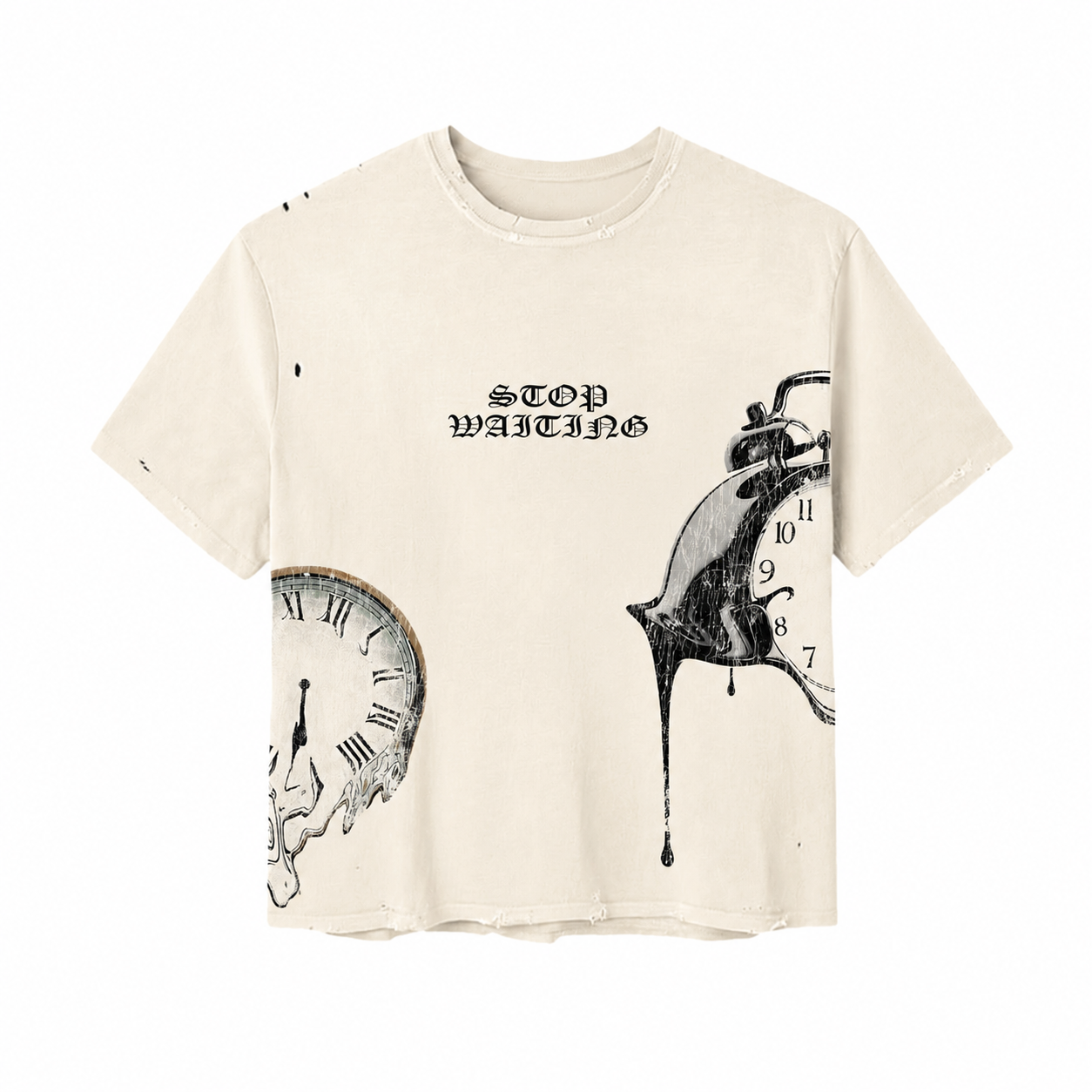 VINTAGE CLOCK TEE (BONE)